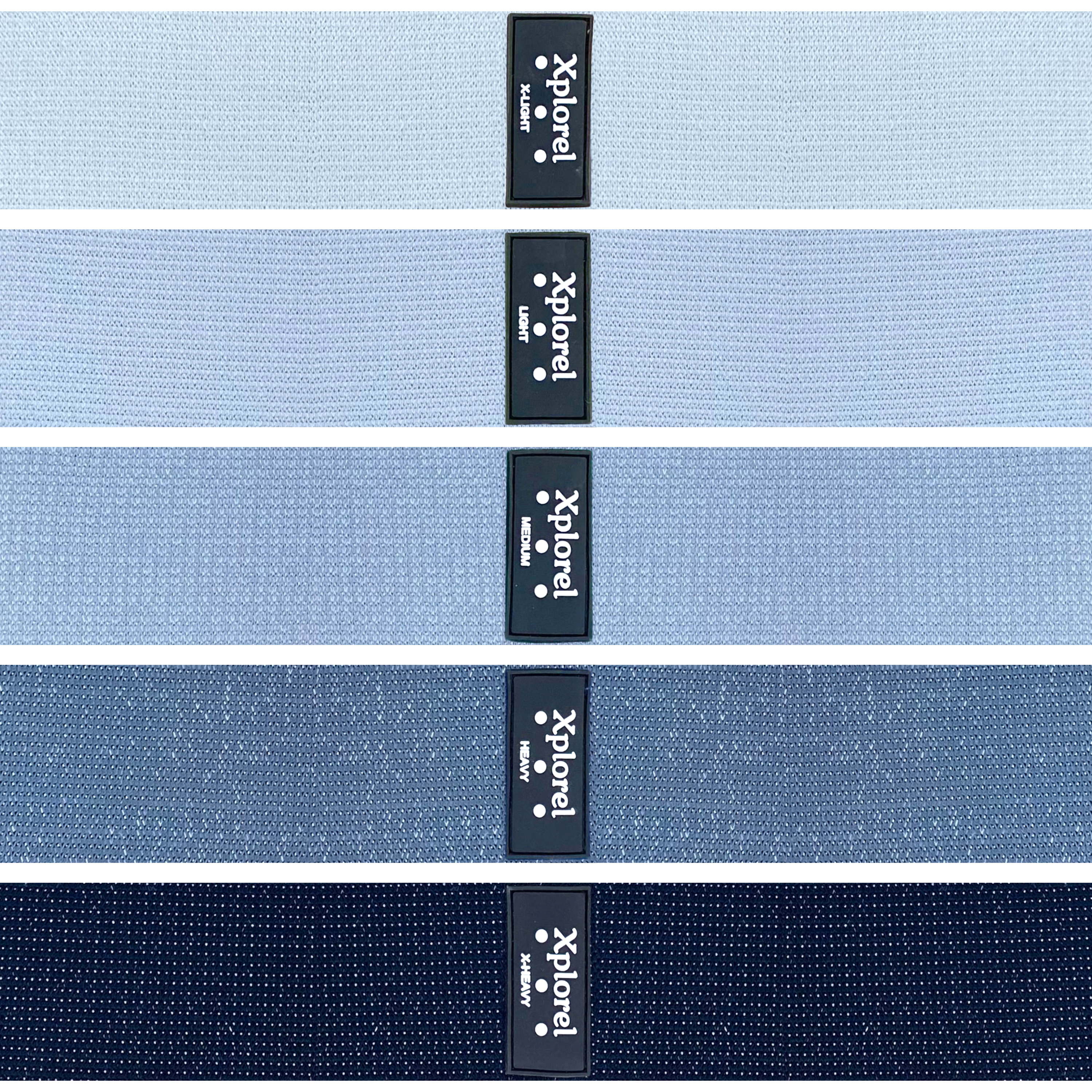 Gray Resistance Bands Set